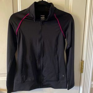 womens semi-fitted workout zip up jacket